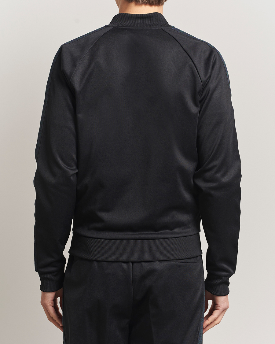 Hombres | Jerséis y prendas de punto | Fred Perry | Blackwatch Tartan Taped Track Jacket Black