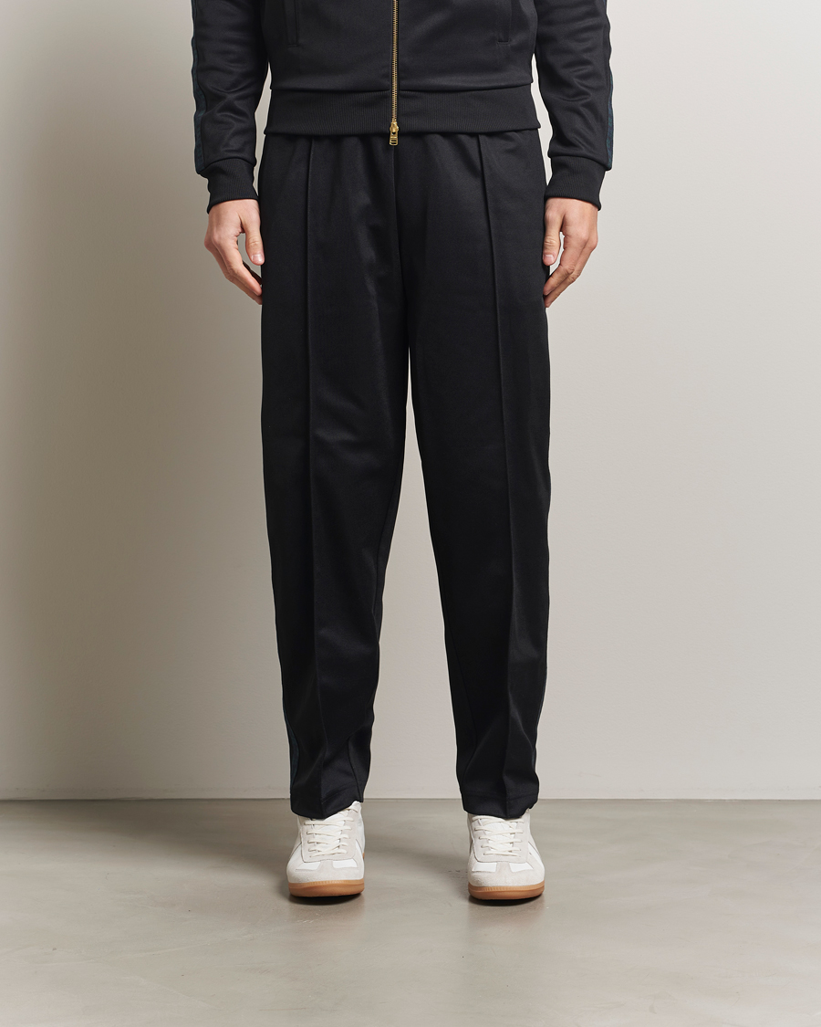 Hombres | Pantalones | Fred Perry | Blackwatch Tartan Taped Track Pants Black