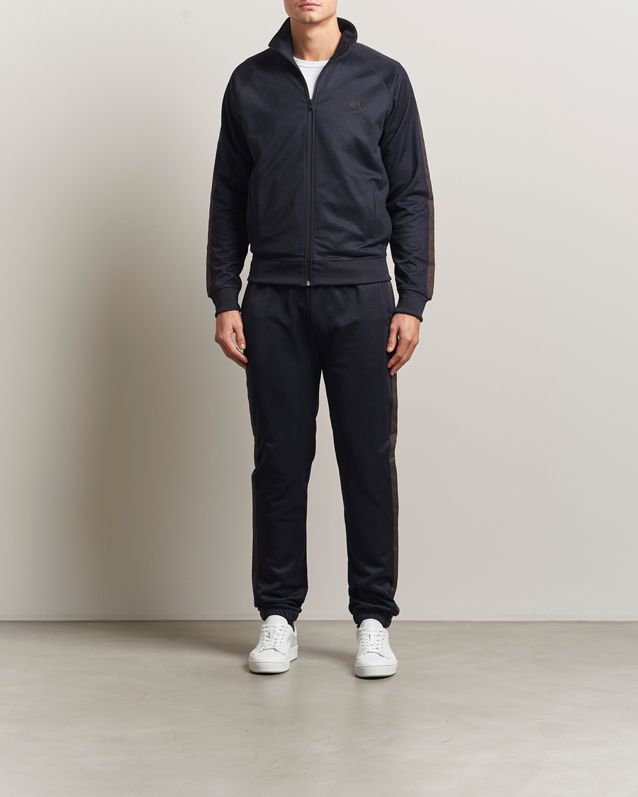 Hombres | Jerséis y prendas de punto | Fred Perry | Taped Track Jacket Navy