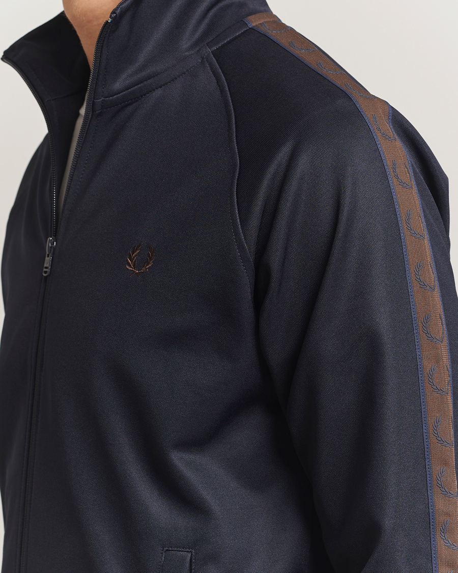 Hombres | Jerséis y prendas de punto | Fred Perry | Taped Track Jacket Navy