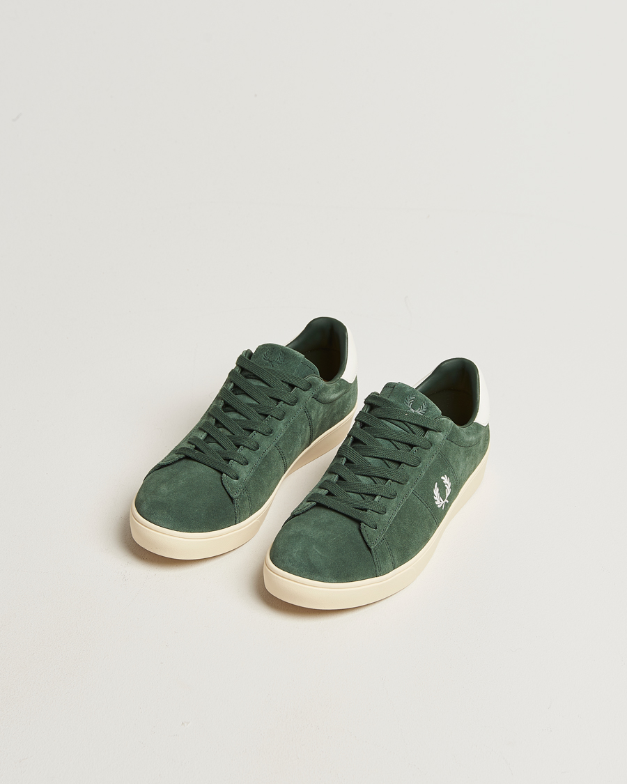 Hombres | Zapatillas | Fred Perry | Spencer Suede Sneaker Court Green
