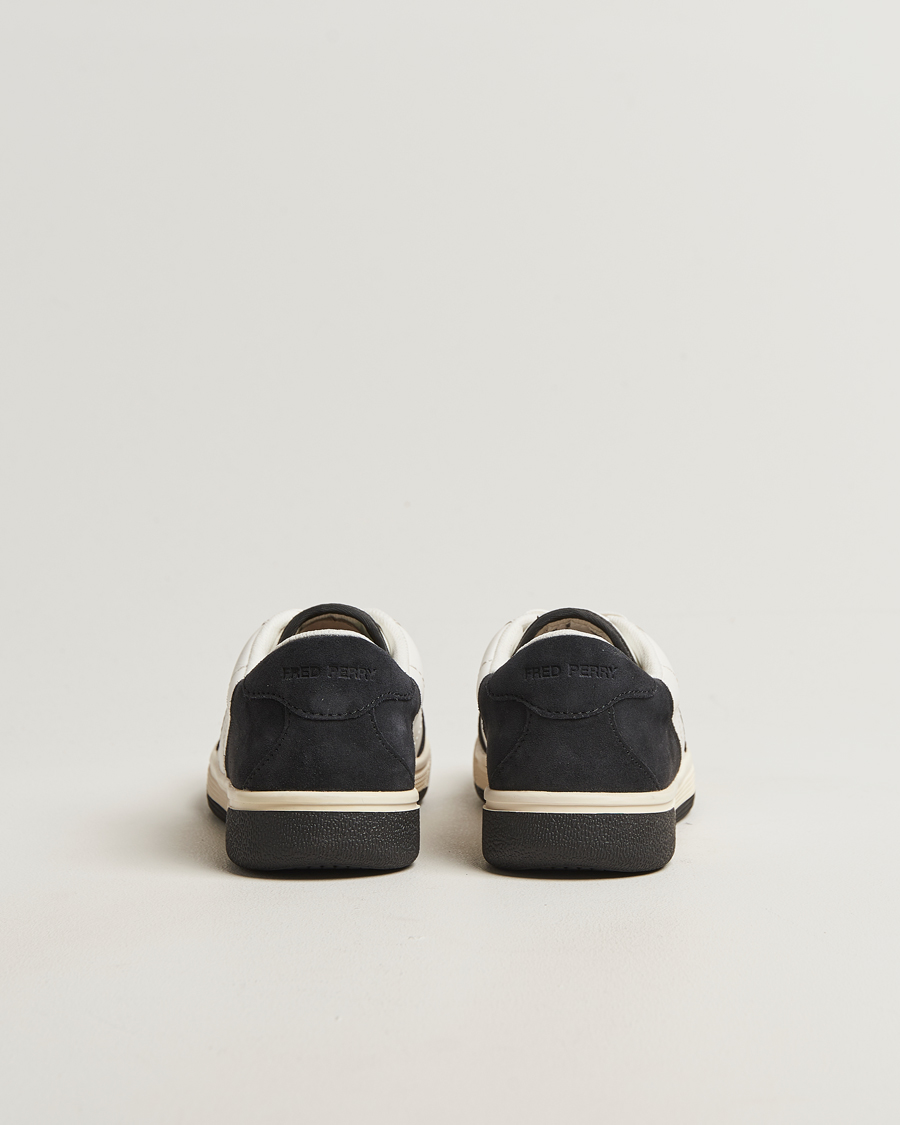 Hombres | Zapatillas | Fred Perry | B11 Leather/Suede Sneaker Snow White/Navy