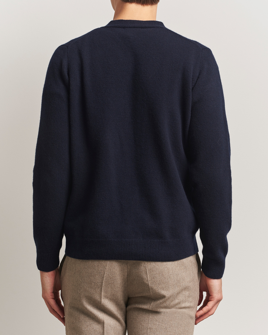 Hombres | Jerséis y prendas de punto | Oscar Jacobson | Eduardo Wool Cardigan Navy