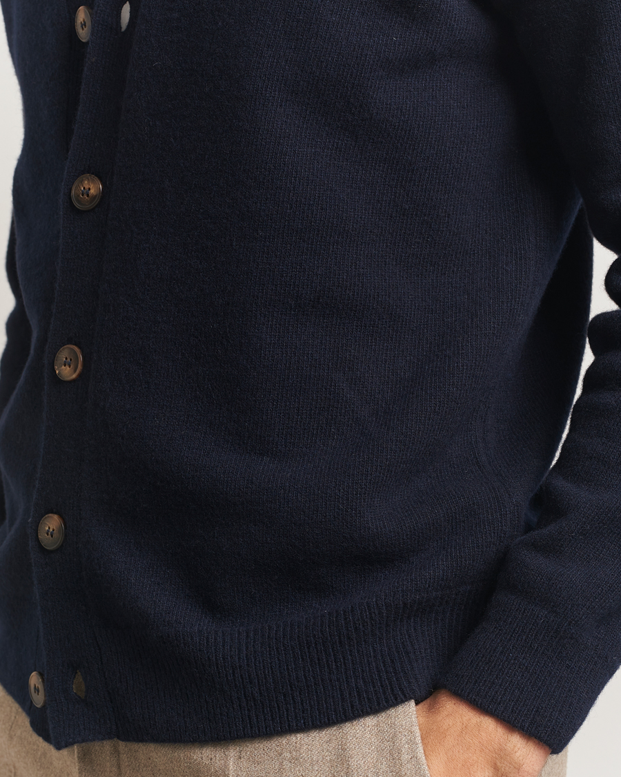Hombres | Jerséis y prendas de punto | Oscar Jacobson | Eduardo Wool Cardigan Navy