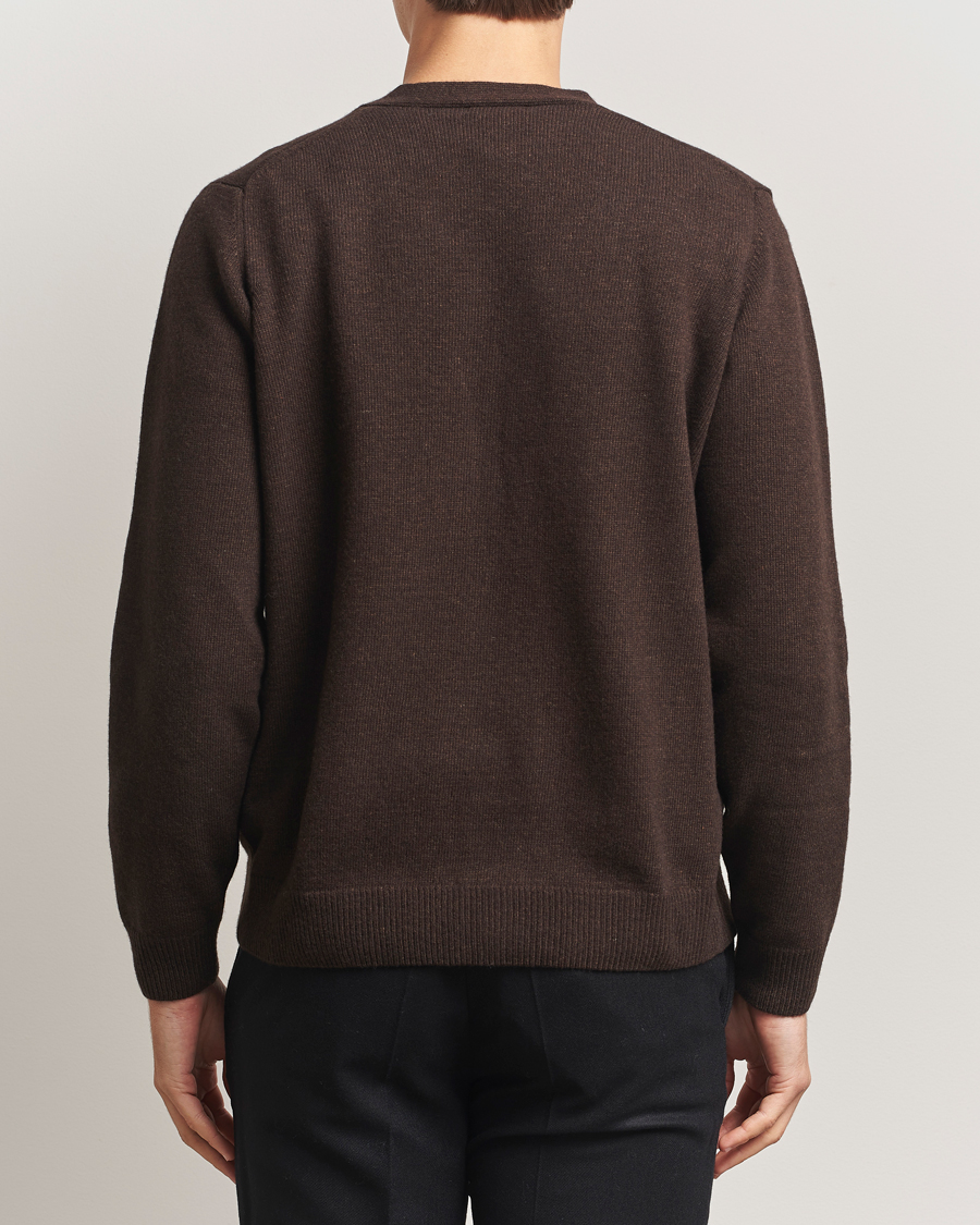 Hombres | Jerséis y prendas de punto | Oscar Jacobson | Eduardo Wool Cardigan Brown