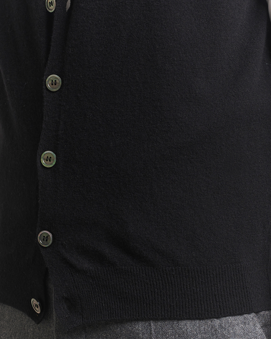 Hombres | Jerséis y prendas de punto | Oscar Jacobson | Guiseppe Buttoned Vest Black