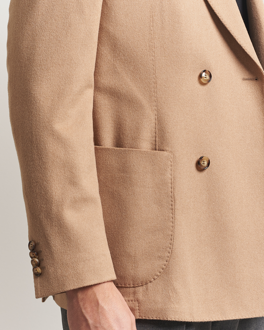 Hombres | Blazers | Oscar Jacobson | Farris Baby Camel Loro Piana Blazer Beige