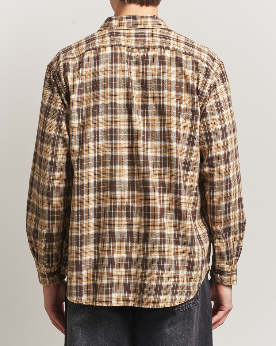Hombres | Camisas | Nudie Jeans | Julian Checked Worker Shirt Brown