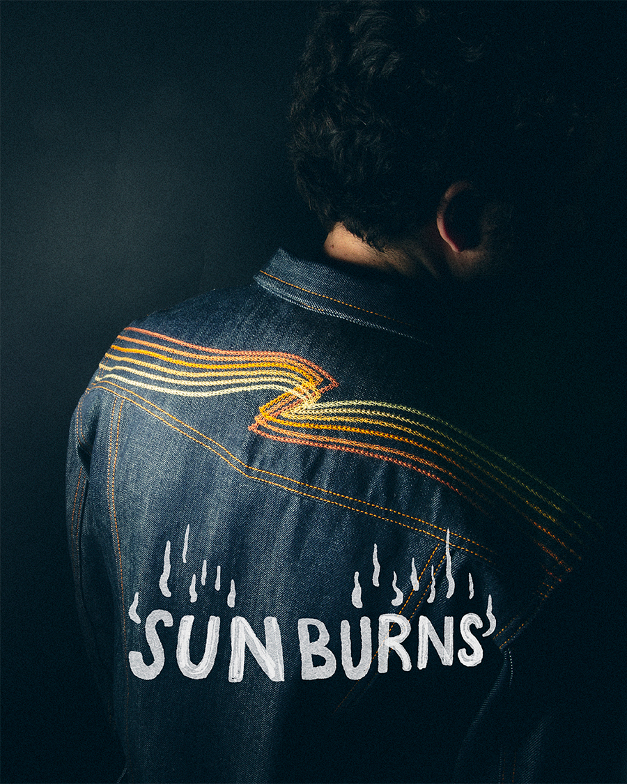 Hombres | Abrigos y chaquetas | Nudie Jeans | Conny Denim Jacket Sunburns Blue