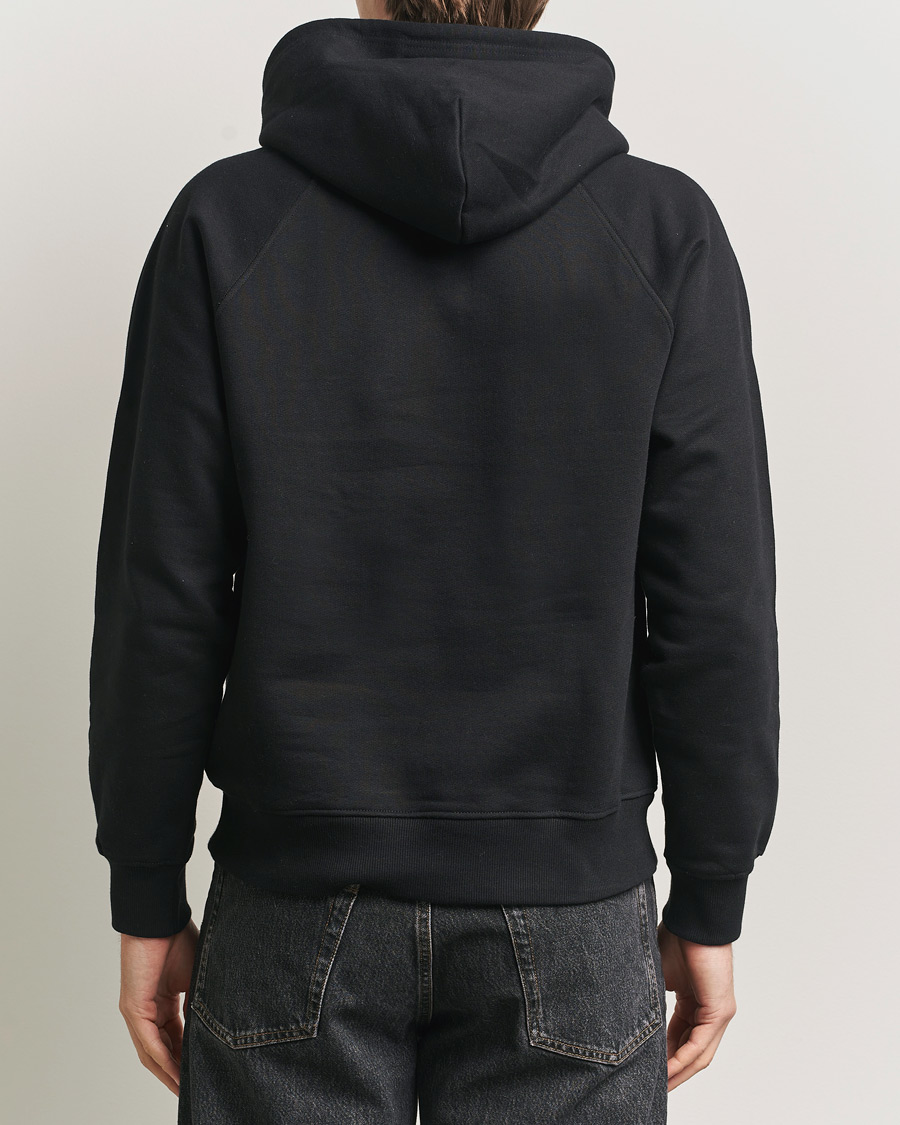 Hombres | Jerséis y prendas de punto | Nudie Jeans | Gunde Logo Hoodie Black