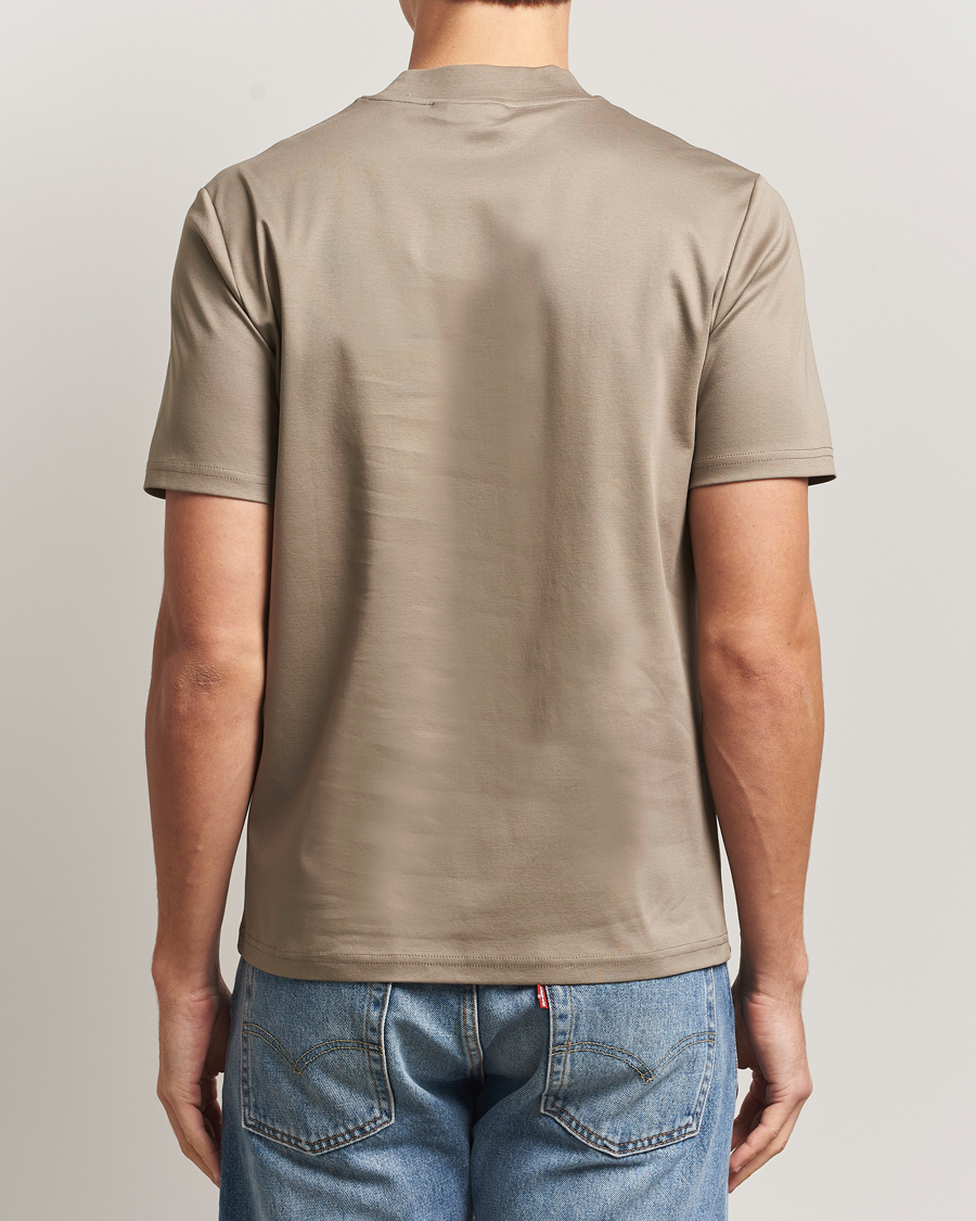 Hombres | Camisetas | J.Lindeberg | Ace Mock Neck T-Shirt Brindle