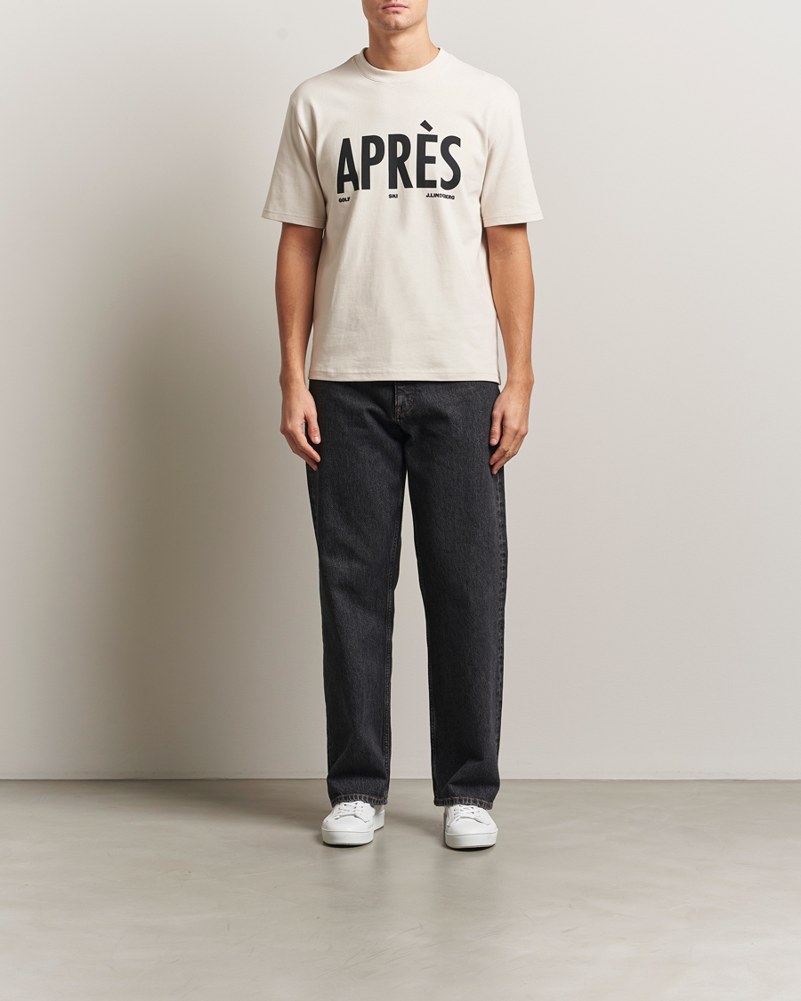 Hombres | Camisetas | J.Lindeberg | Hale Printed Crew Neck T-Shirt Moonbeam