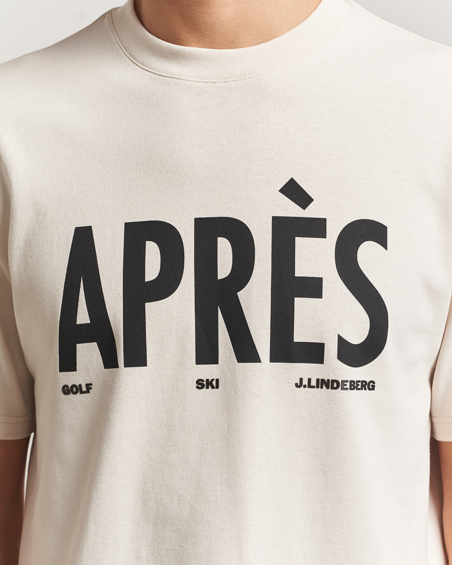 Hombres | Camisetas | J.Lindeberg | Hale Printed Crew Neck T-Shirt Moonbeam