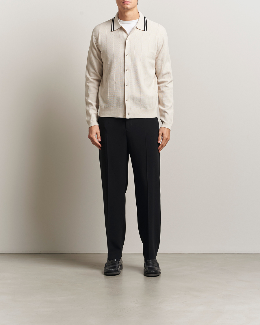 Hombres | Jerséis y prendas de punto | J.Lindeberg | Willem Structured Cardigan Moonbeam