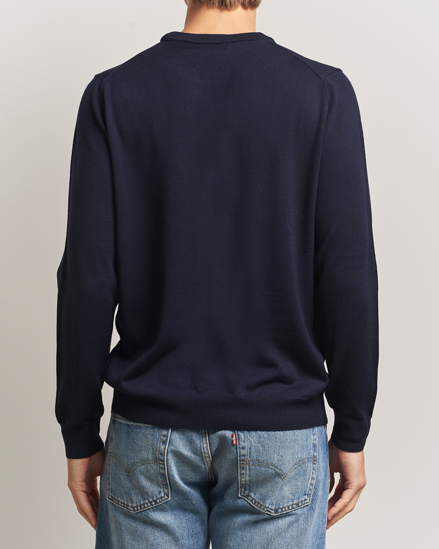 Hombres | Jerséis y prendas de punto | J.Lindeberg | Keane Merino Crew Neck Navy