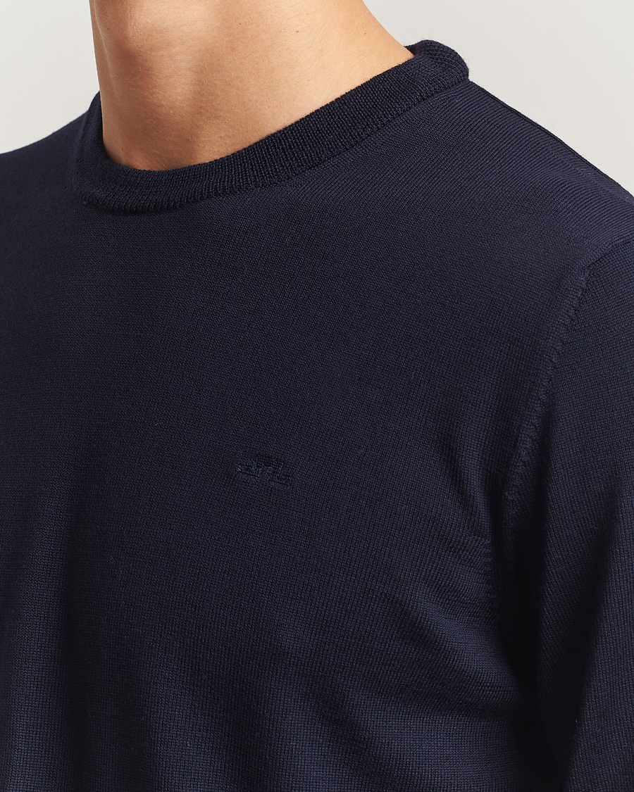 Hombres | Jerséis y prendas de punto | J.Lindeberg | Keane Merino Crew Neck Navy