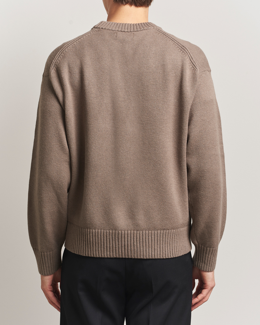 Hombres | Jerséis y prendas de punto | J.Lindeberg | Eddy Wool/Cotton Knitted Sweater Brindle