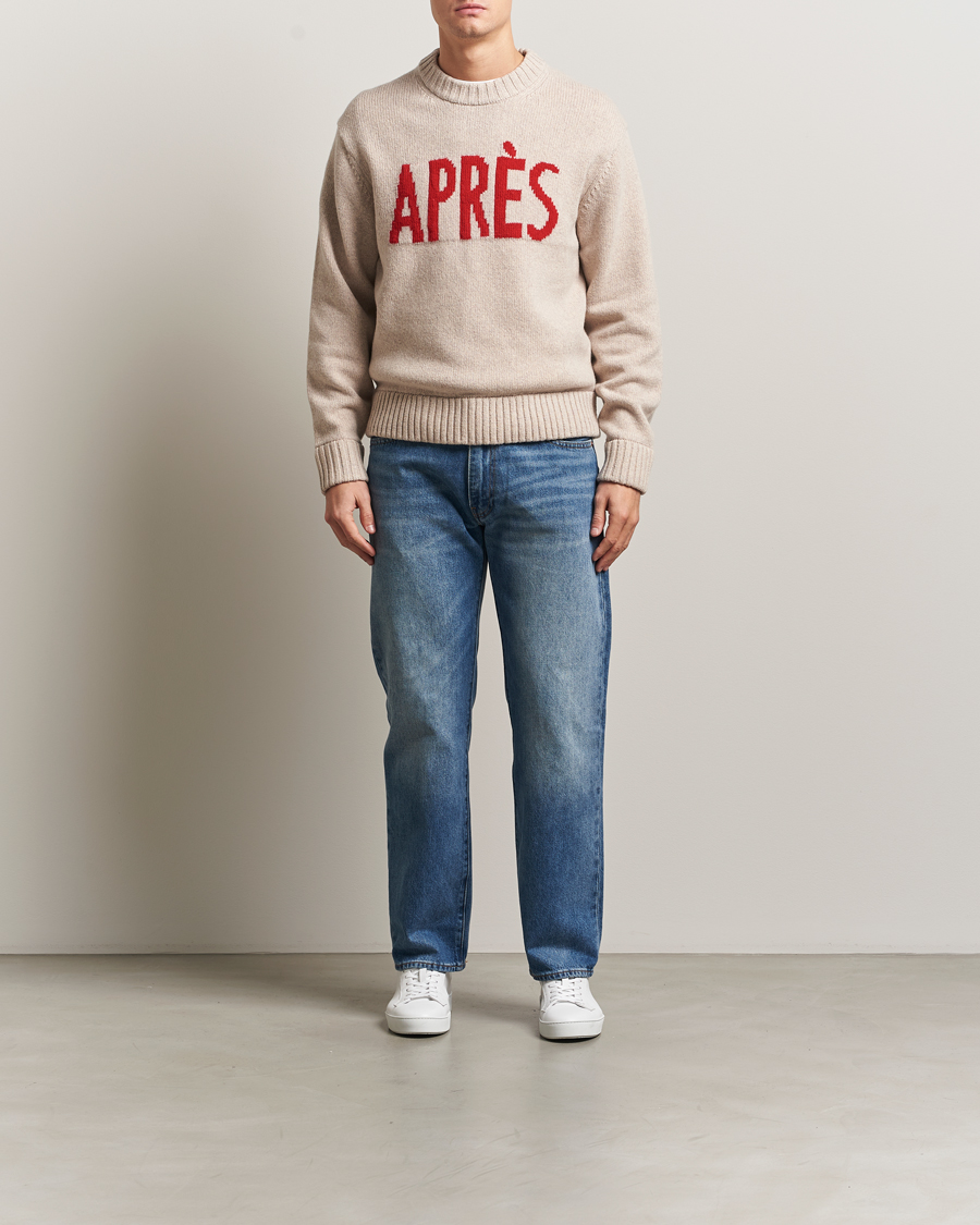 Hombres | Jerséis y prendas de punto | J.Lindeberg | Fabian Graphic Knitted Sweater Moonbeam