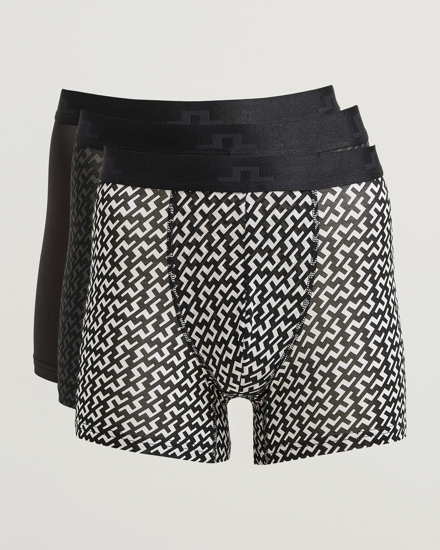 Hombres | Ropa interior y calcetines | J.Lindeberg | Bridge Lyocell Boxer Black Multi