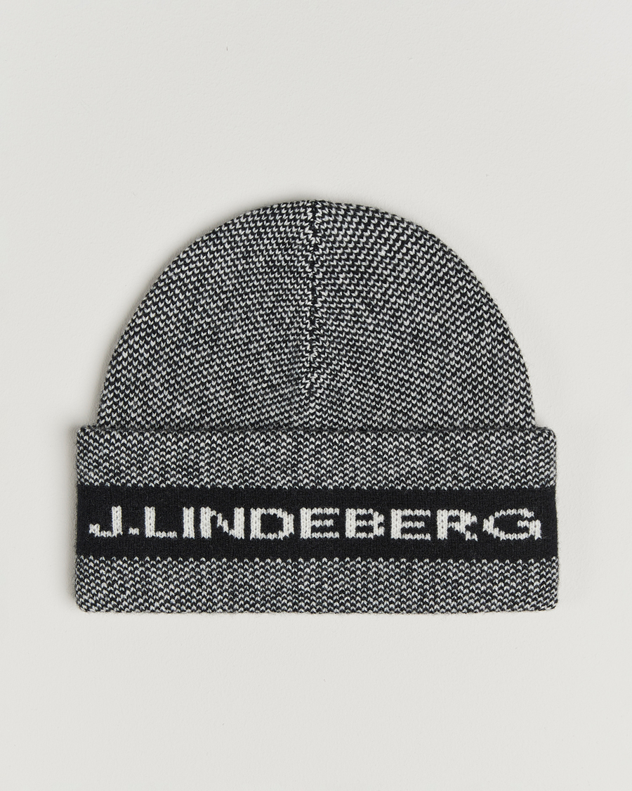Hombres | Gorros | J.Lindeberg | Ernie Beanie Black Melange