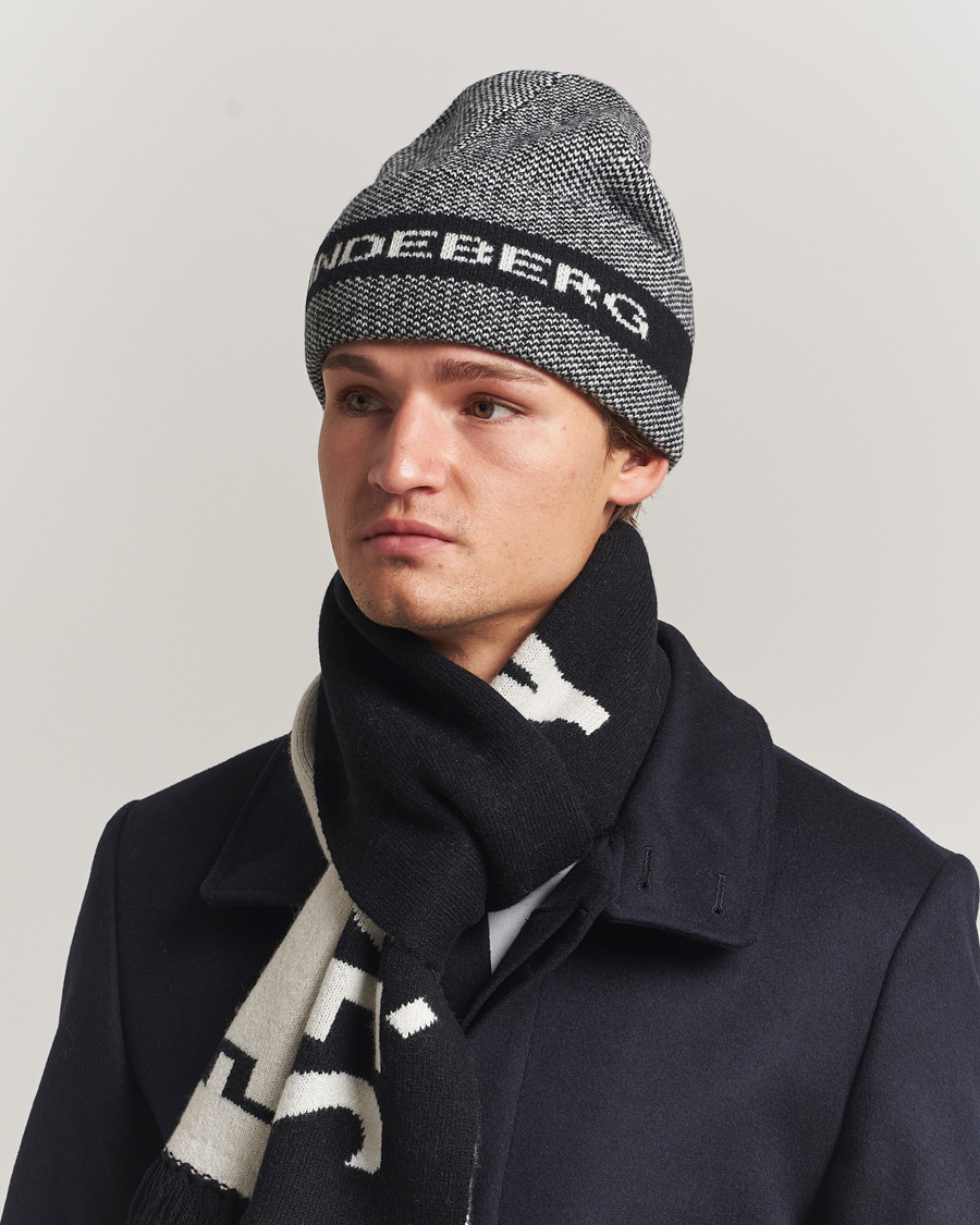 Hombres | Gorros | J.Lindeberg | Ernie Beanie Black Melange
