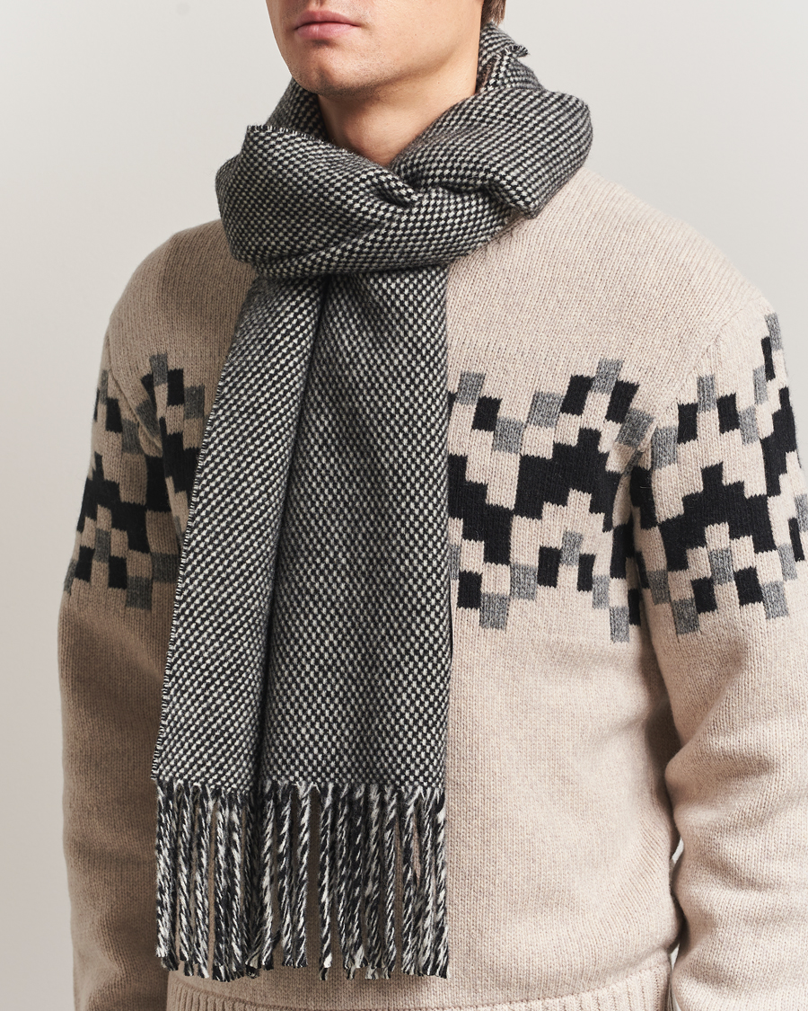 Hombres | Bufandas | J.Lindeberg | Jared Scarf Black Melange