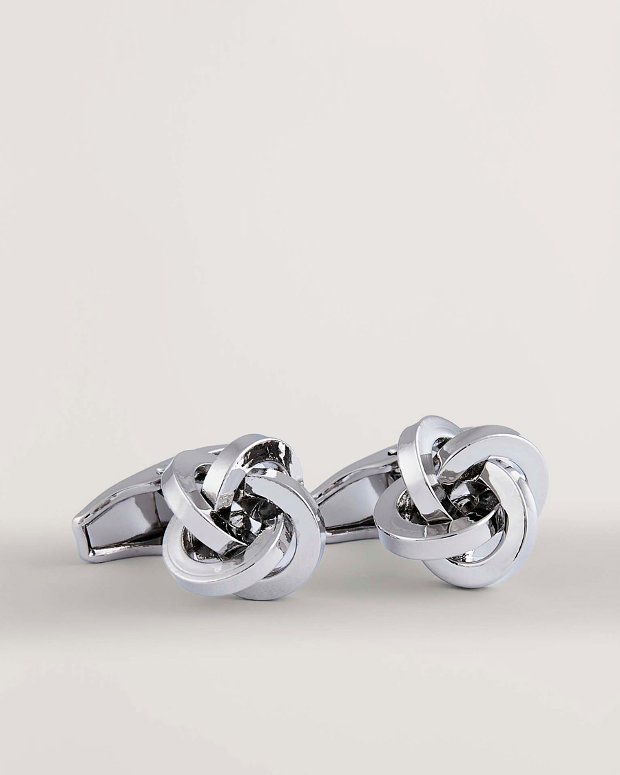 Hombres | Gemelos | Amanda Christensen | Knot Cufflink Silver