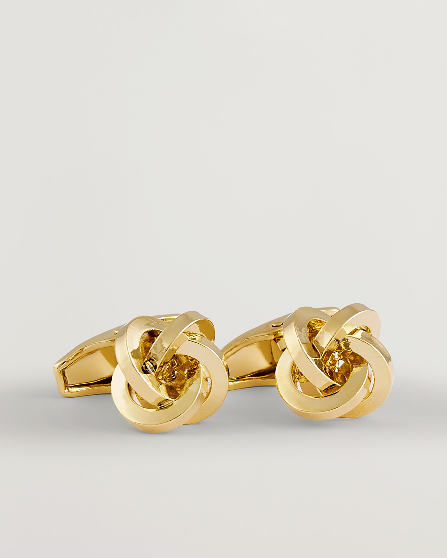 Hombres | Gemelos | Amanda Christensen | Knot Cufflink Gold