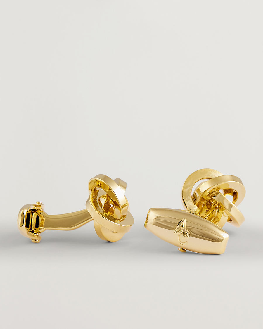 Hombres | Gemelos | Amanda Christensen | Knot Cufflink Gold