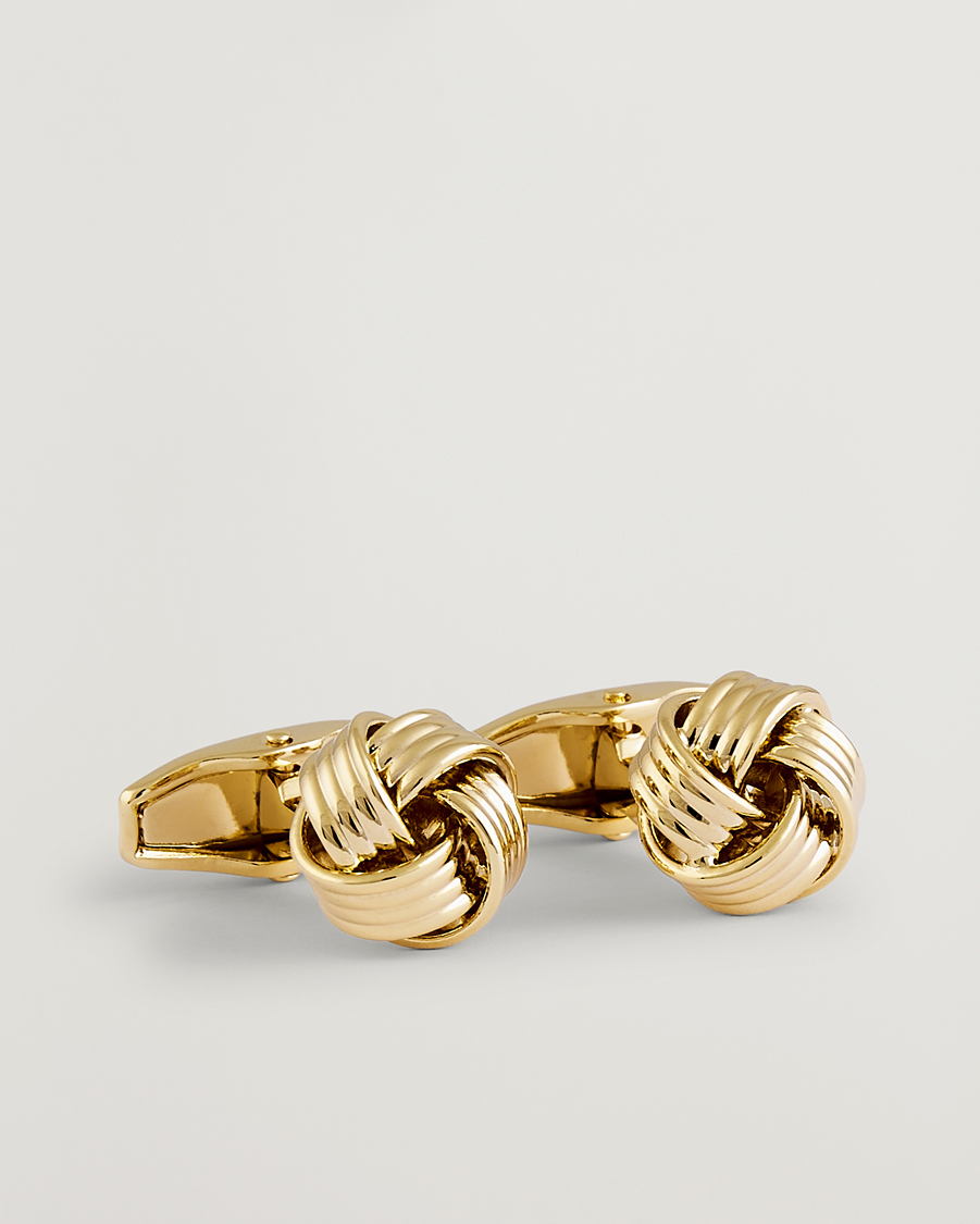 Hombres | Gemelos | Amanda Christensen | Knot Cufflink Gold
