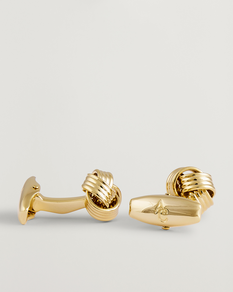 Hombres | Gemelos | Amanda Christensen | Knot Cufflink Gold