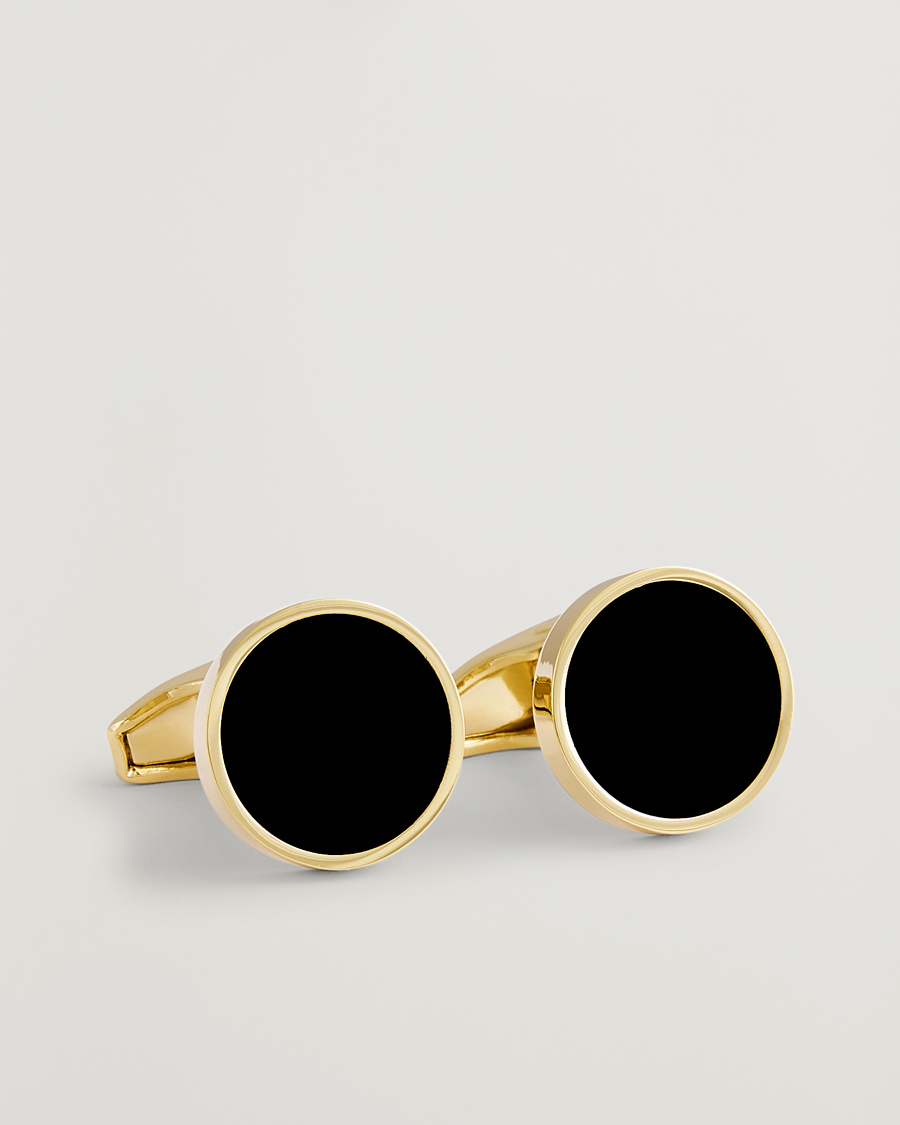Hombres | Gemelos | Amanda Christensen | Classic Cufflink Gold/Black