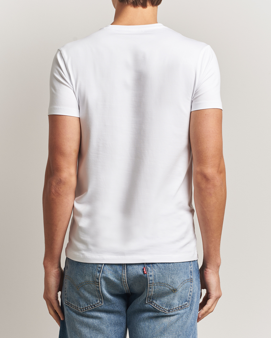 Hombres | Camisetas | Falke | 2-Pack Cotton Crew Neck T-Shirt White