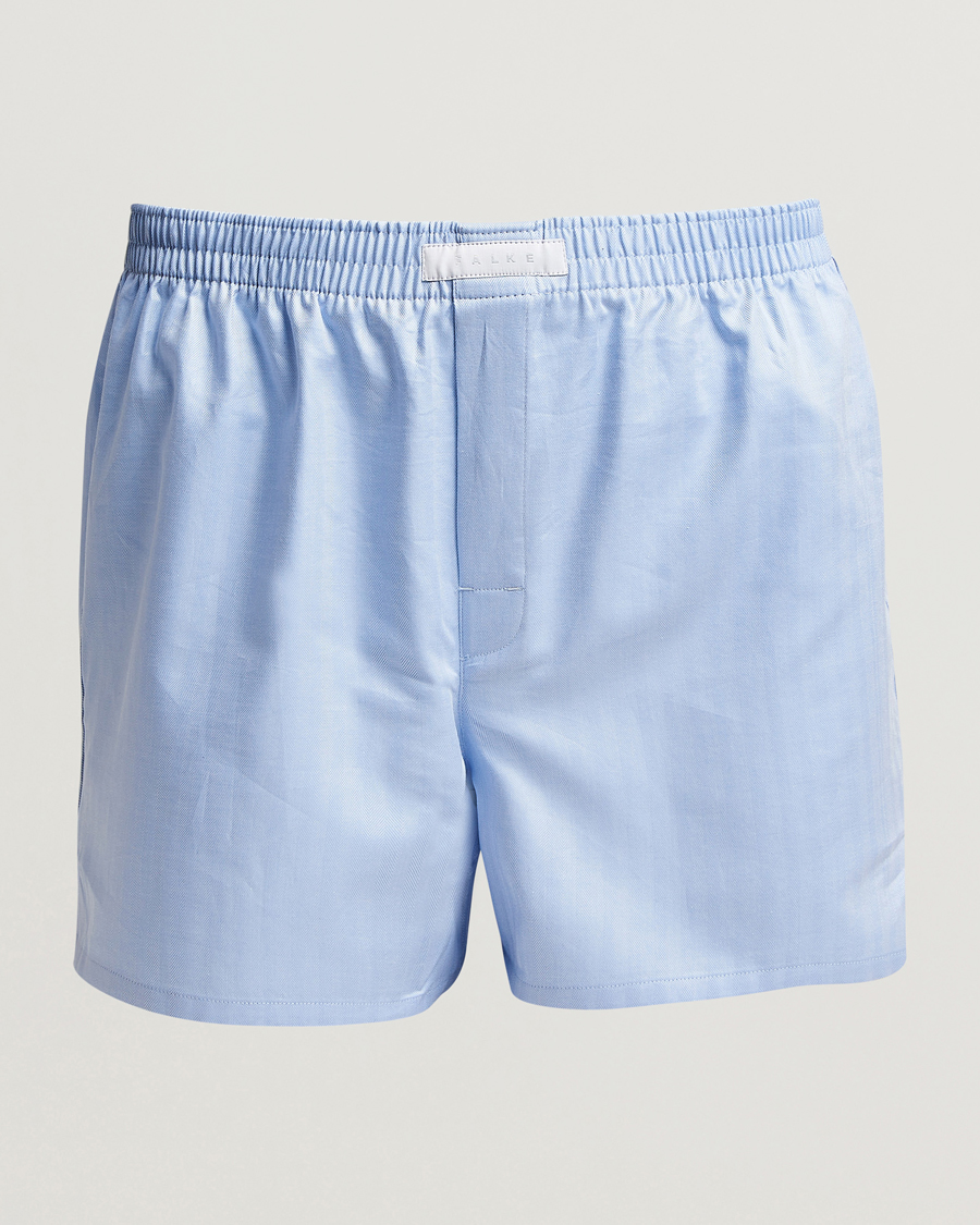 Hombres | Ropa interior y calcetines | Falke | Cotton Woven Boxer Shorts Light Blue