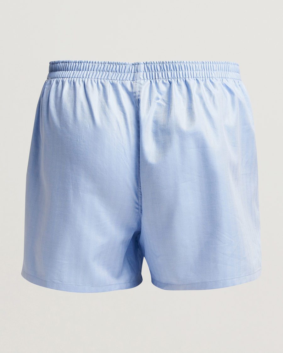 Hombres | Ropa interior y calcetines | Falke | Cotton Woven Boxer Shorts Light Blue