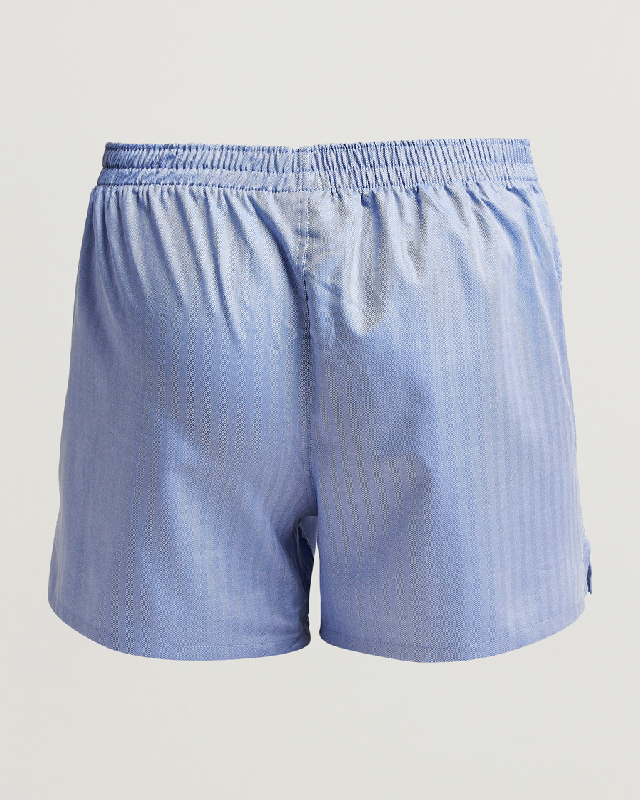 Hombres | Ropa interior y calcetines | Falke | Cotton Woven Boxer Shorts Ocean Blue