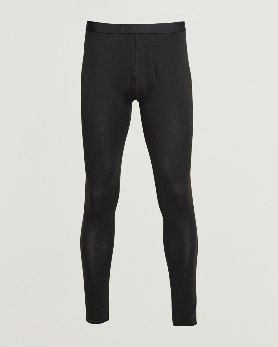 Hombres | Ropa interior y calcetines | Falke | Clima Wool Long Tights Black
