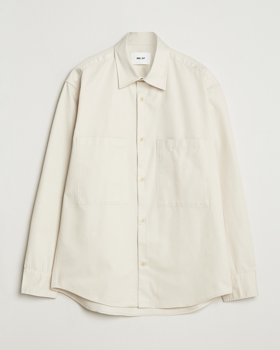 Hombres | Camisas | NN07 | Freddy Tencel Workwear Shirt Ivory
