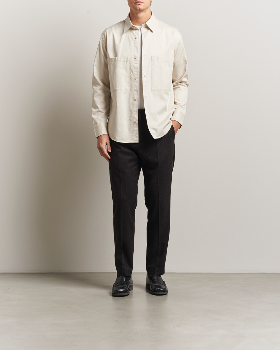 Hombres | Camisas | NN07 | Freddy Tencel Workwear Shirt Ivory