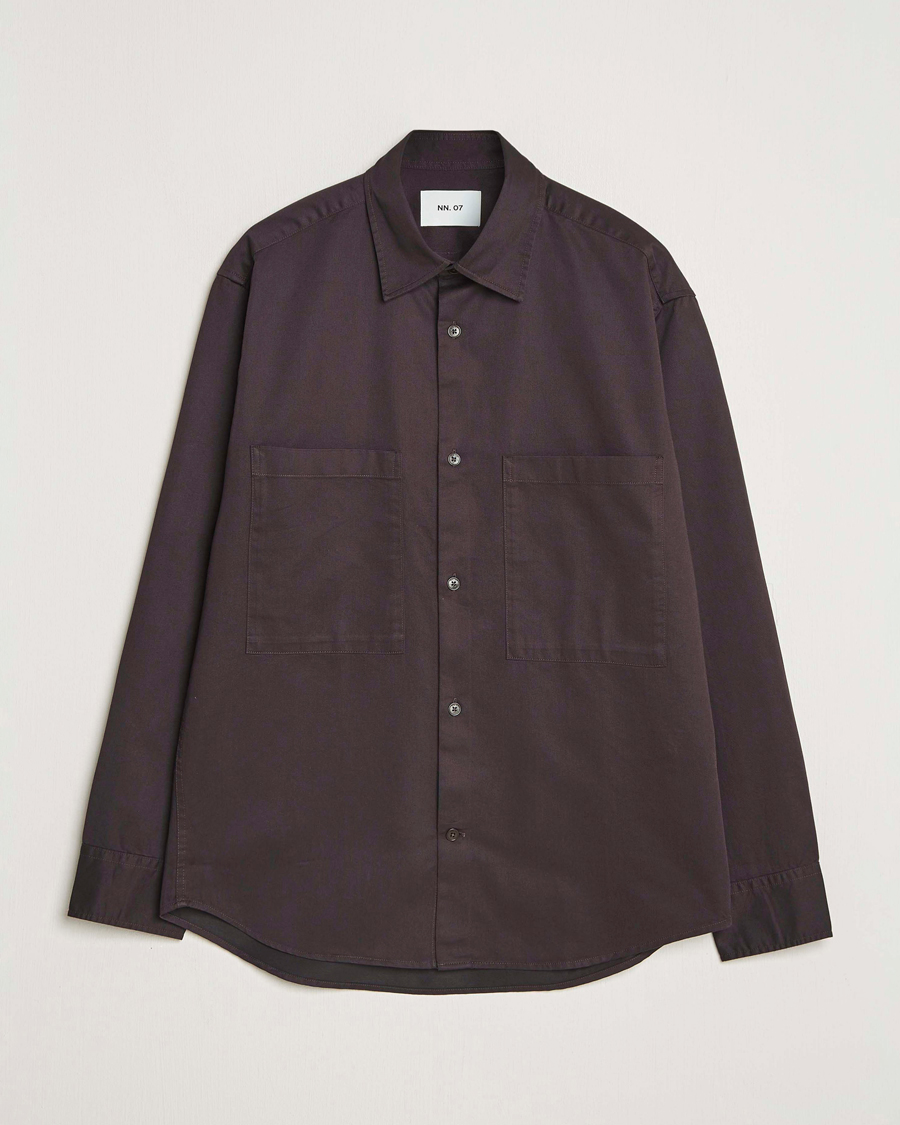 Hombres | Camisas | NN07 | Freddy Tencel Workwear Shirt Dusky Port