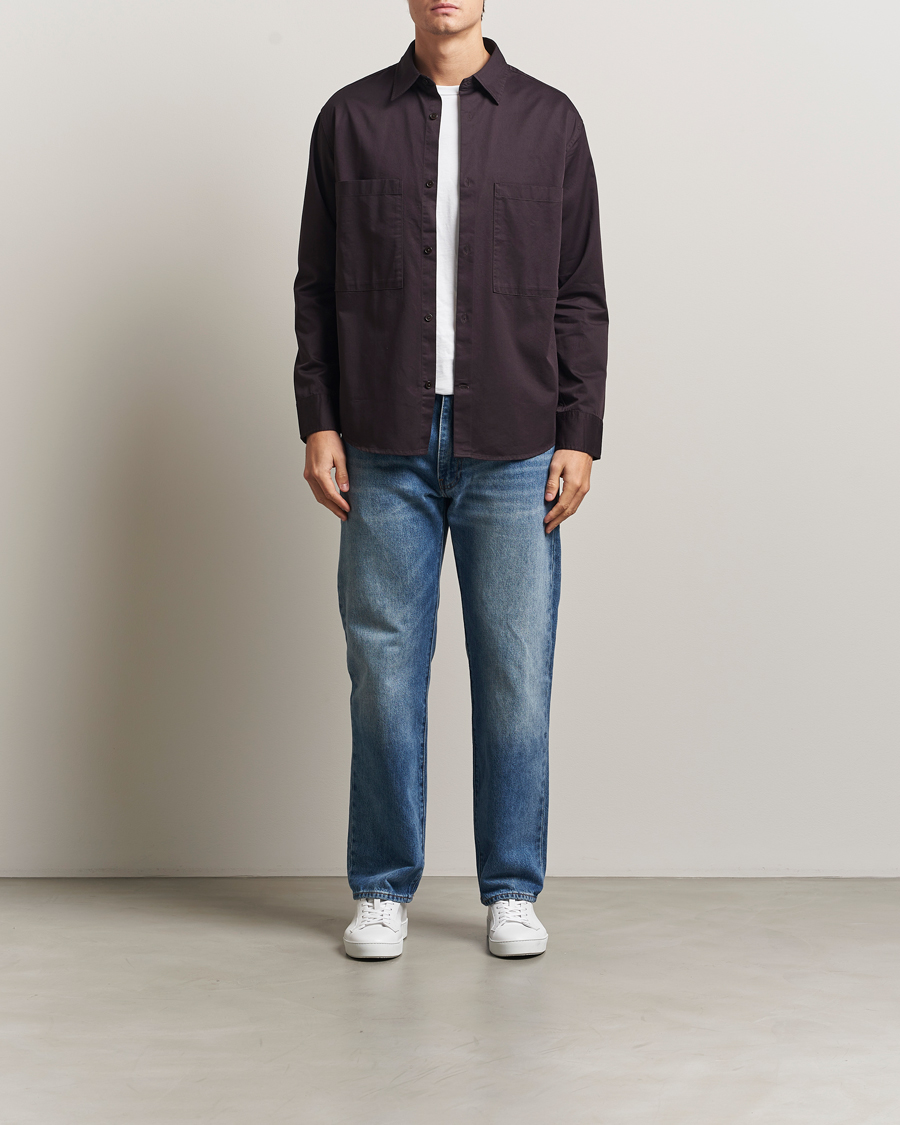 Hombres | Camisas | NN07 | Freddy Tencel Workwear Shirt Dusky Port