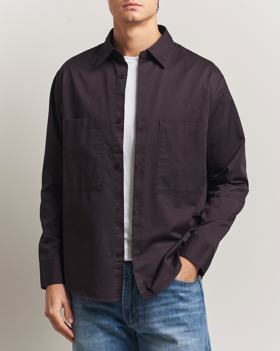 Hombres | Camisas | NN07 | Freddy Tencel Workwear Shirt Dusky Port