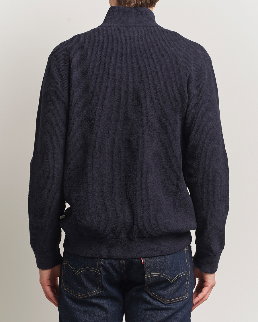 Hombres | Jerséis y prendas de punto | NN07 | Danny Rib Knitted Full Zip Navy Blue