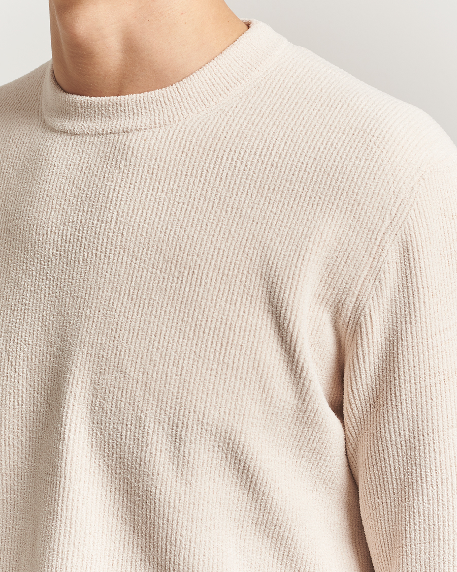 Hombres | Jerséis y prendas de punto | NN07 | Danny Rib Knitted Crew Neck Ivory