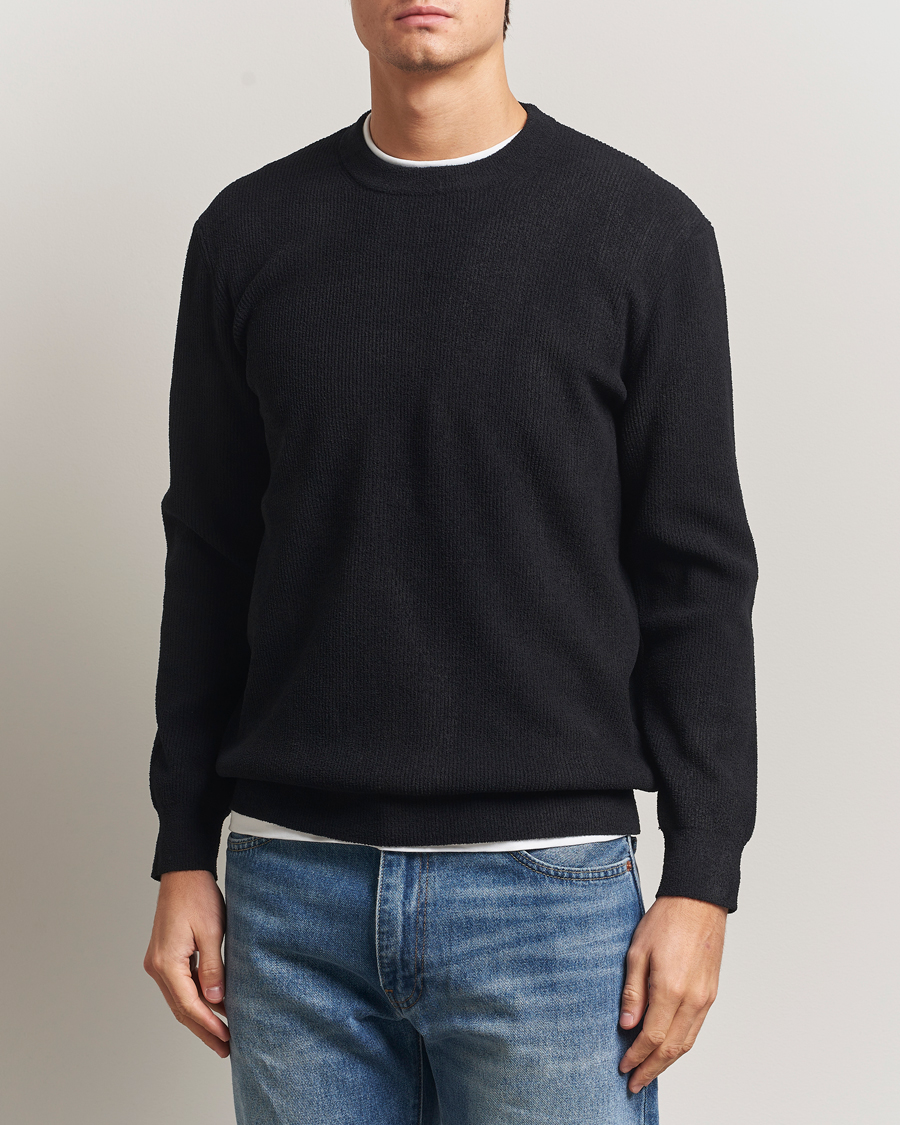 Hombres | Jerséis y prendas de punto | NN07 | Danny Rib Knitted Crew Neck Black