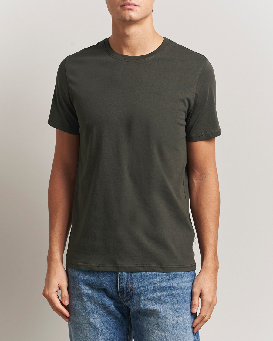Hombres | Camisetas | NN07 | Percy Crew Neck T-Shirt Dark Army