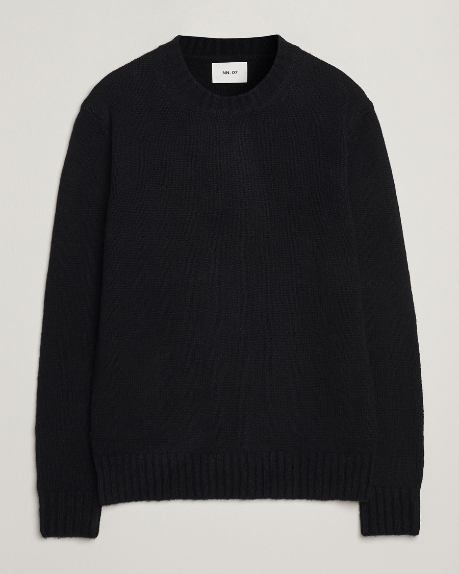 Hombres | Jerséis y prendas de punto | NN07 | Lee Wool Knitted Sweater Black