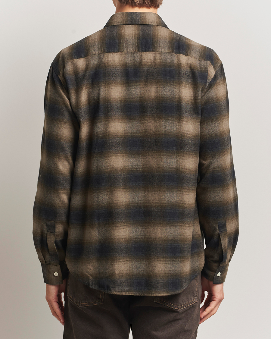 Hombres | Camisas | NN07 | Deon Flannel Checked Shirt Black/Green