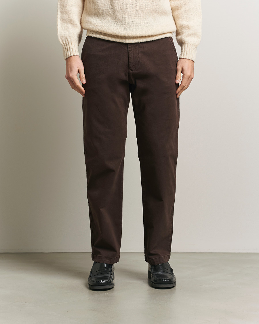 Hombres | Pantalones | NN07 | Aden Regular Fit Chinos Demitasse Brown