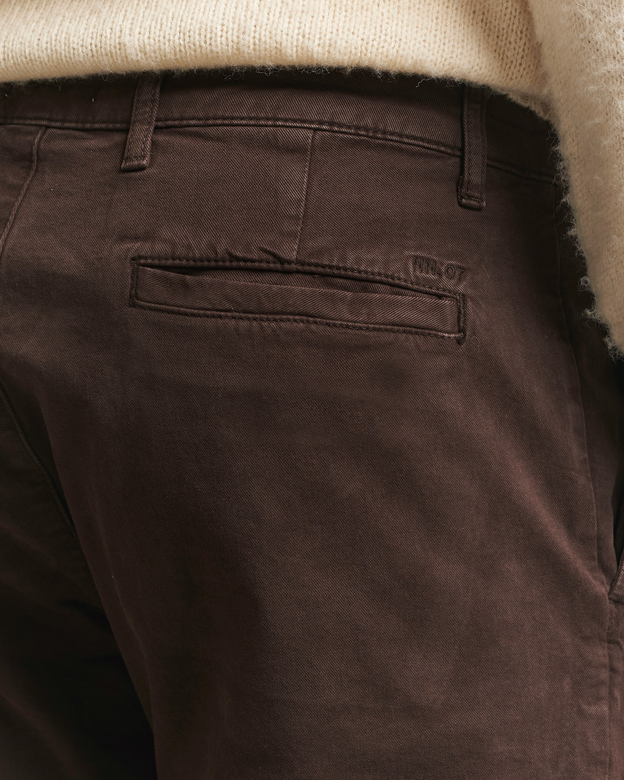 Hombres | Pantalones | NN07 | Aden Regular Fit Chinos Demitasse Brown